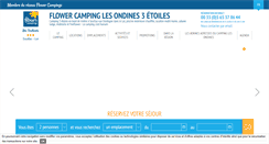 Desktop Screenshot of camping-lesondines.com